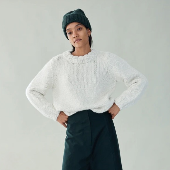 Caron Callahan Sweaters - CARON CALLAHAN NWOT Inga Handknit Alpaca Wool Sweater - Large